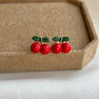 گوشواره میناکاری آلبالو