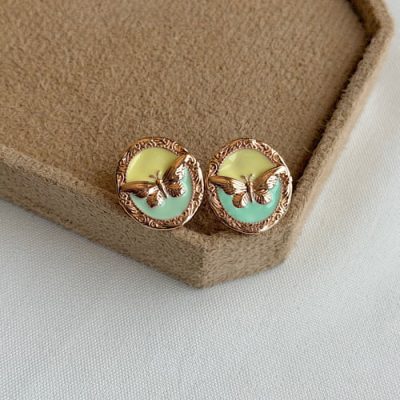 گوشواره میناکاری پروانه 02