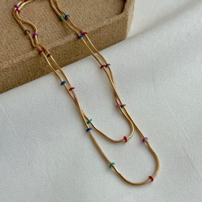 گردنبند پالت رنگی ماری