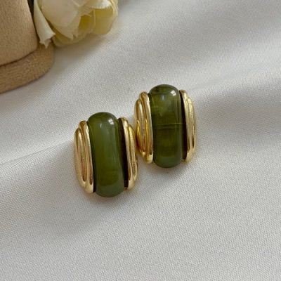 گوشواره سبز رزینی