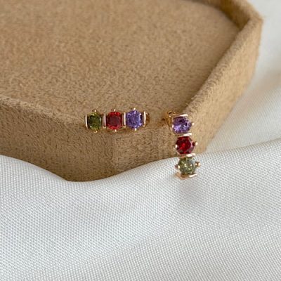 گوشواره مولتی کالر شرلین