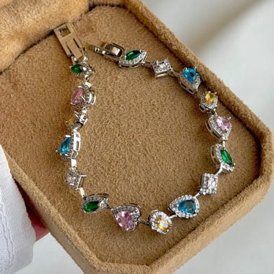 دستبند جواهری مولتی کالر ۰۲۲
